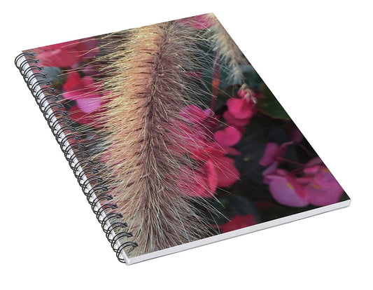 Grass and Geraniums - Spiral Notebook