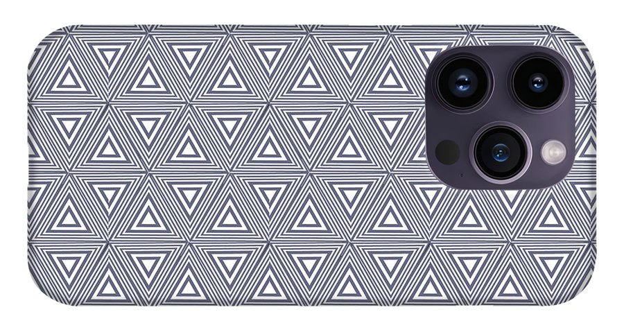 Gray Triangles - Phone Case