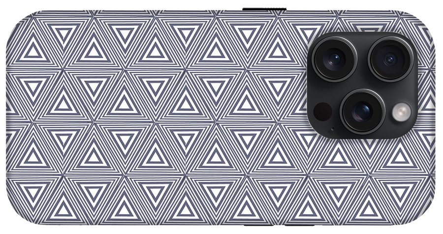 Gray Triangles - Phone Case