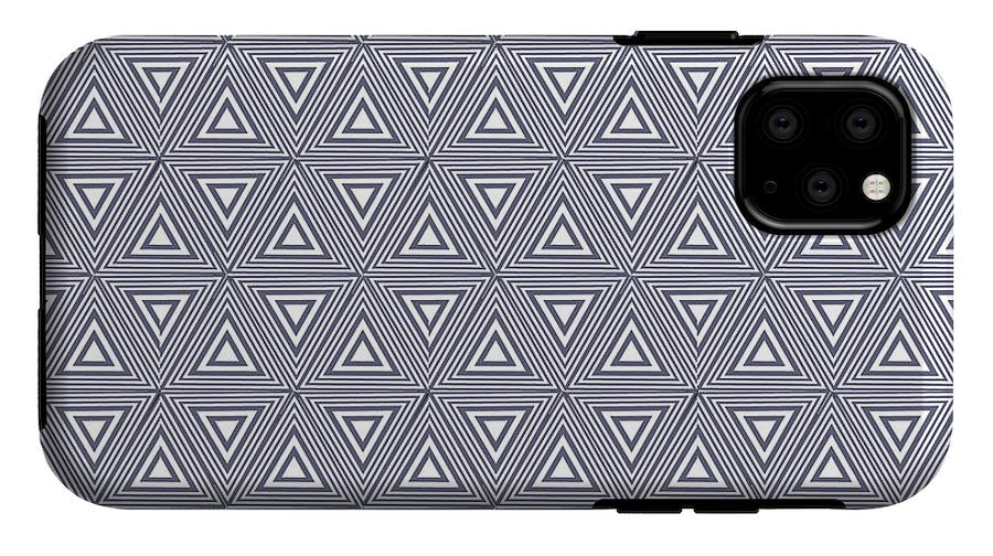 Gray Triangles - Phone Case