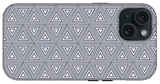 Gray Triangles - Phone Case