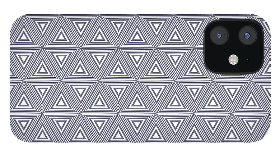 Gray Triangles - Phone Case