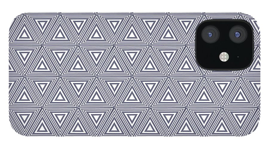 Gray Triangles - Phone Case