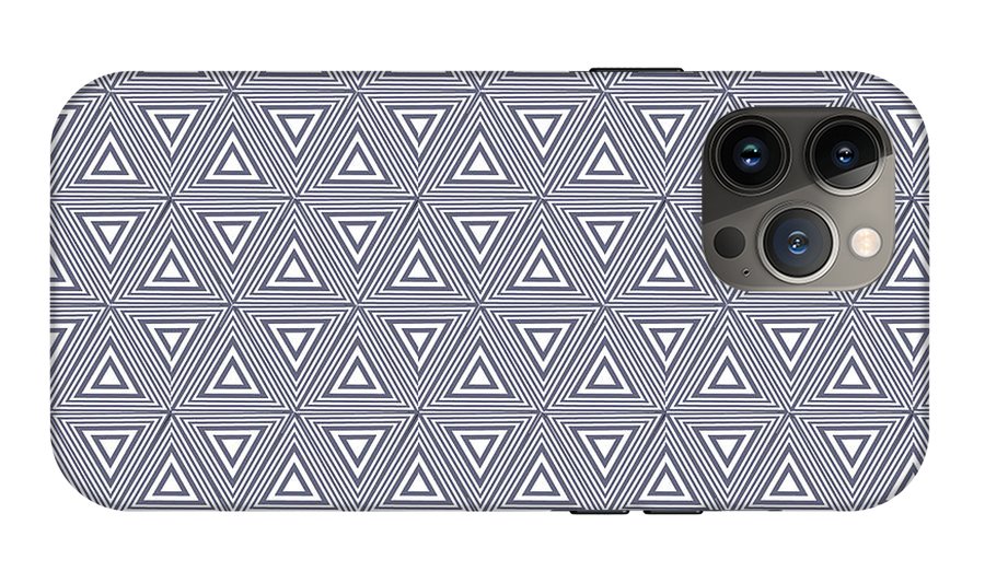 Gray Triangles - Phone Case