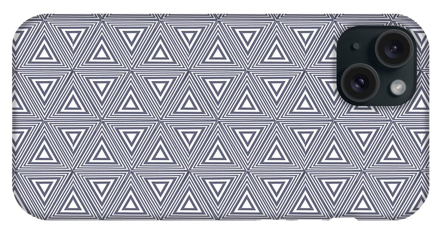 Gray Triangles - Phone Case