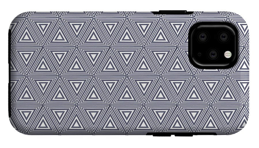 Gray Triangles - Phone Case