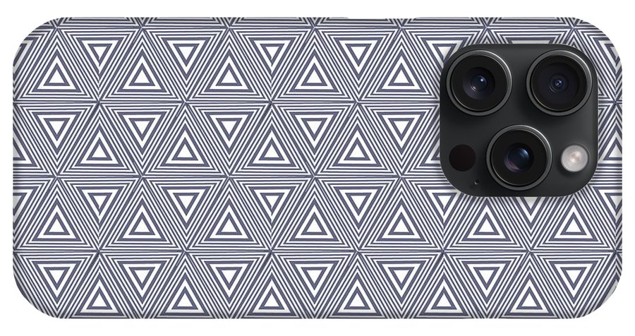 Gray Triangles - Phone Case