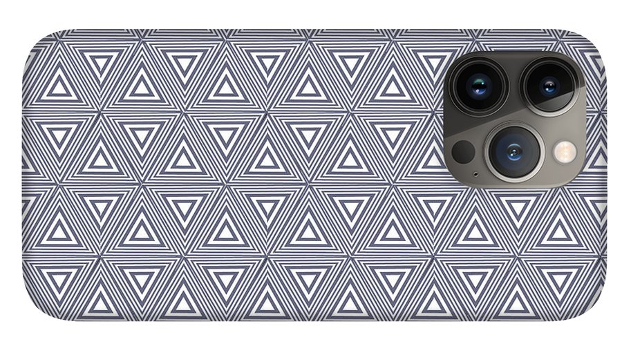 Gray Triangles - Phone Case