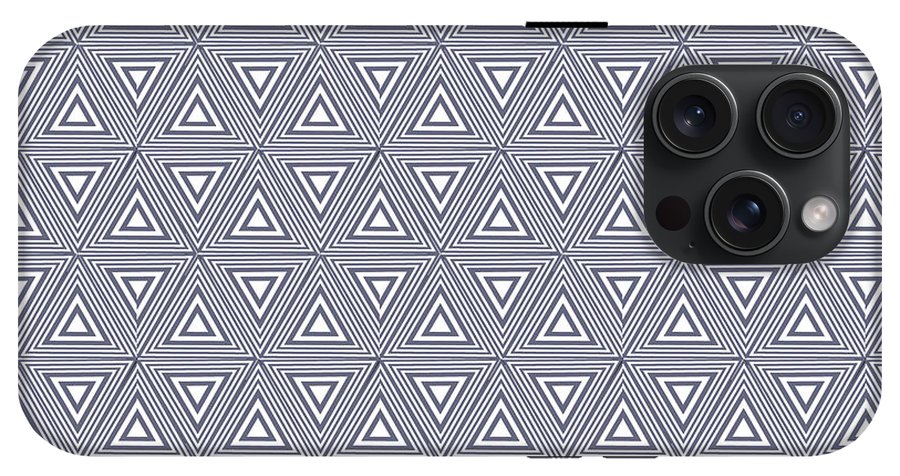 Gray Triangles - Phone Case