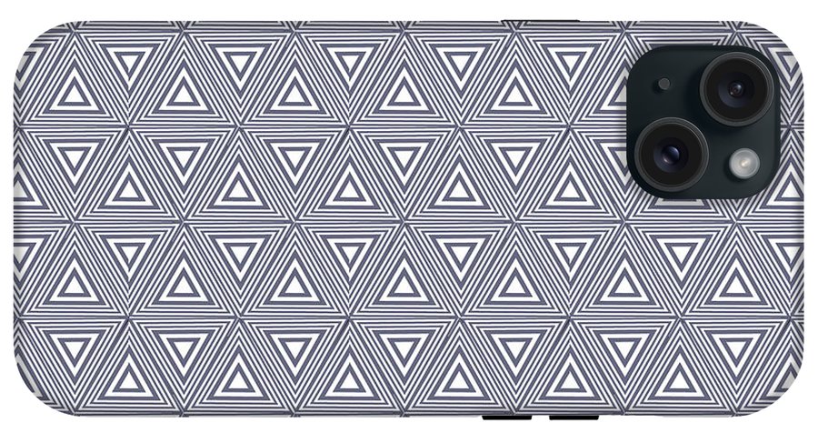 Gray Triangles - Phone Case