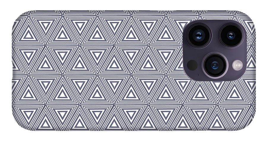 Gray Triangles - Phone Case