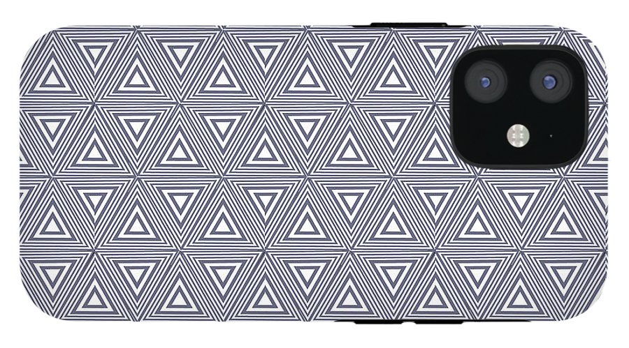 Gray Triangles - Phone Case