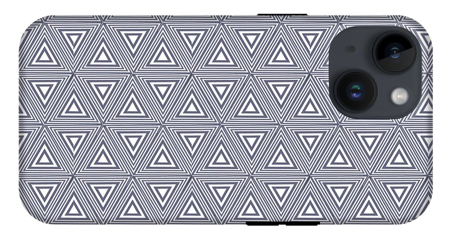 Gray Triangles - Phone Case