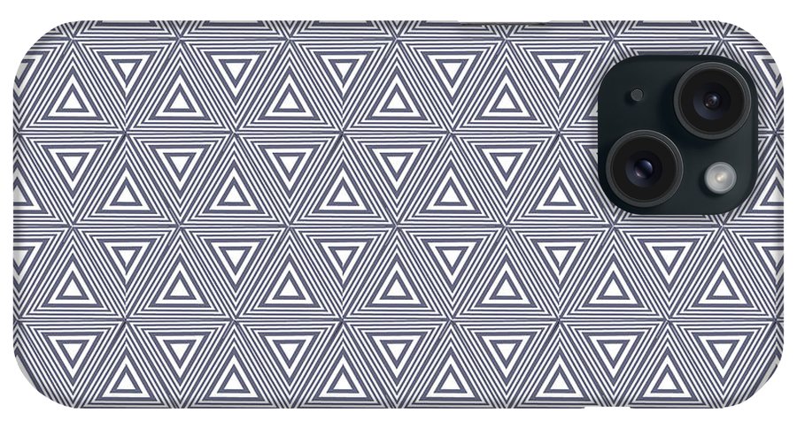 Gray Triangles - Phone Case