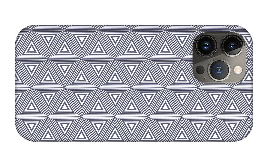 Gray Triangles - Phone Case
