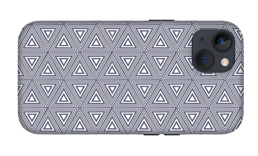 Gray Triangles - Phone Case