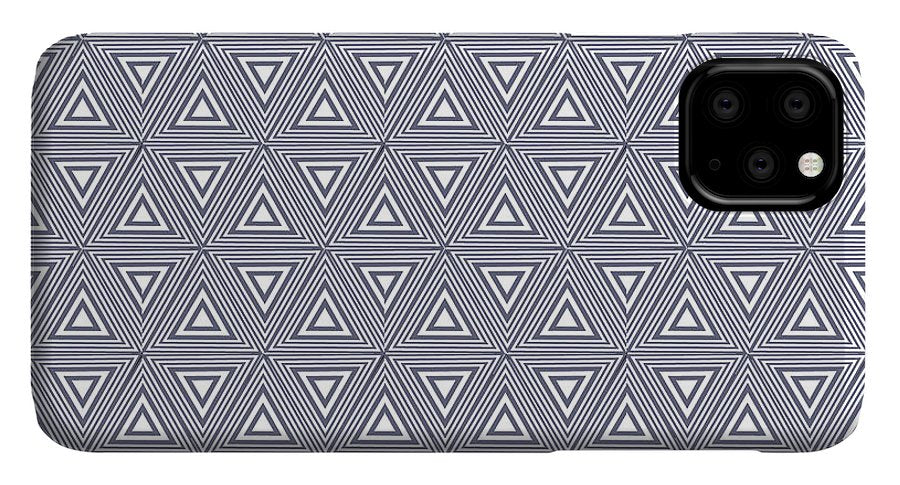 Gray Triangles - Phone Case