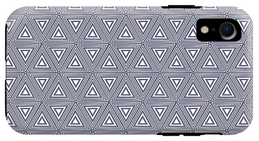 Gray Triangles - Phone Case
