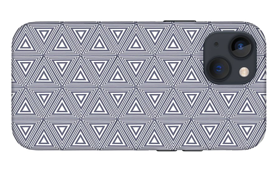 Gray Triangles - Phone Case