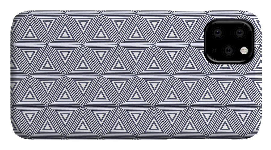 Gray Triangles - Phone Case