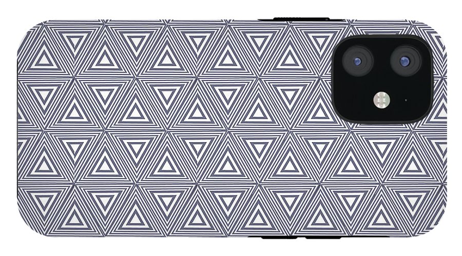 Gray Triangles - Phone Case