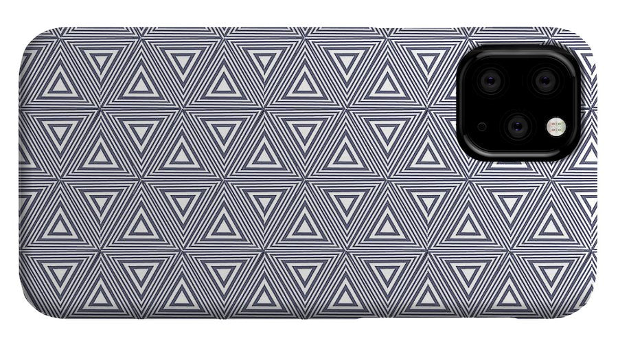 Gray Triangles - Phone Case
