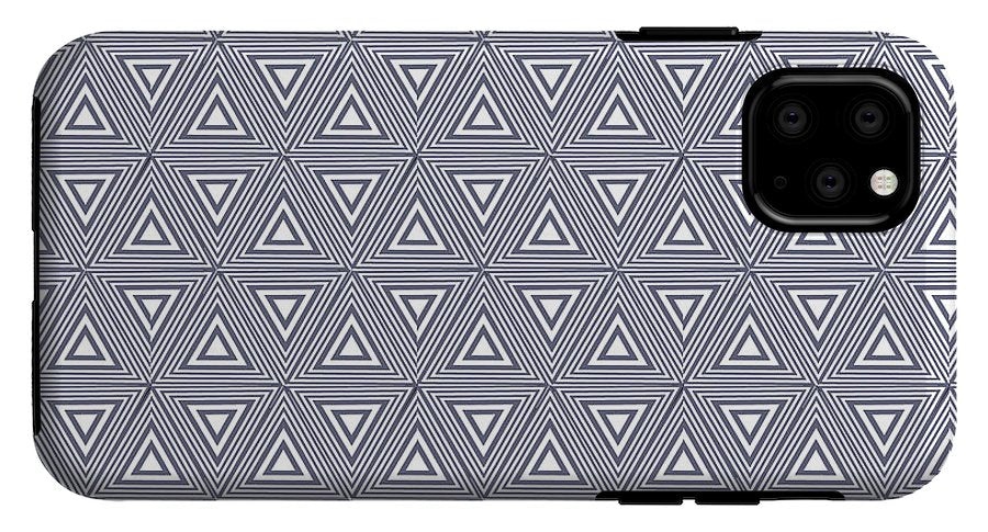 Gray Triangles - Phone Case