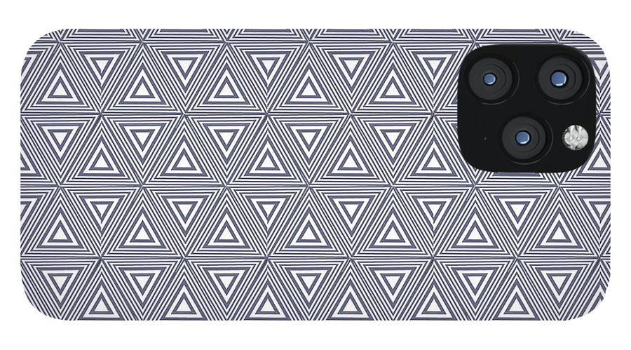 Gray Triangles - Phone Case