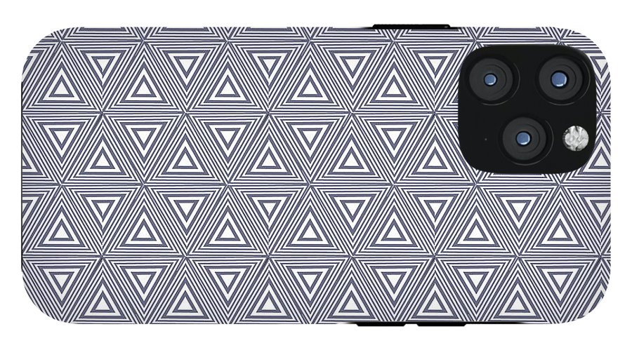 Gray Triangles - Phone Case