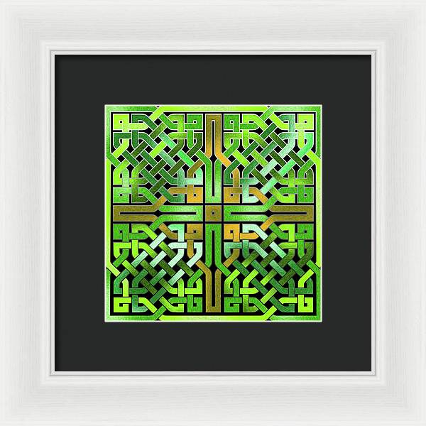 Green Celtic Knot - Framed Print