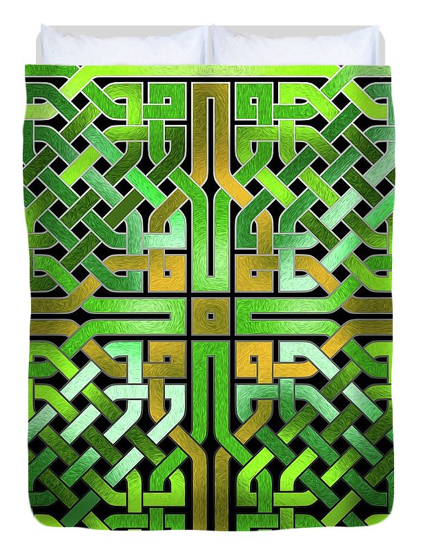 Green Celtic Knot - Duvet Cover