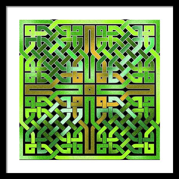 Green Celtic Knot - Framed Print