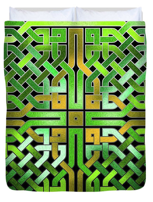 Green Celtic Knot - Duvet Cover