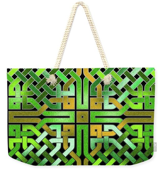 Green Celtic Knot - Weekender Tote Bag