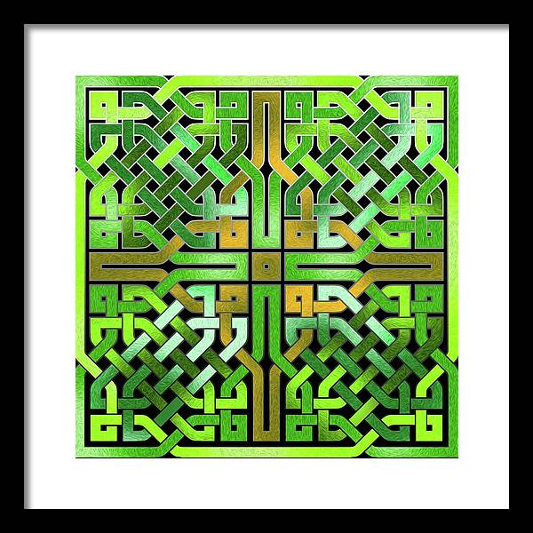 Green Celtic Knot - Framed Print