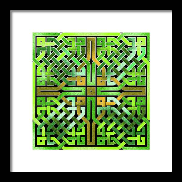 Green Celtic Knot - Framed Print