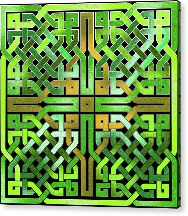 Green Celtic Knot - Acrylic Print