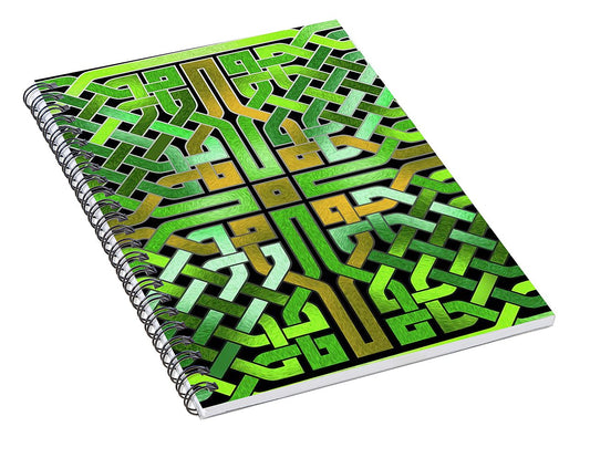 Green Celtic Knot - Spiral Notebook