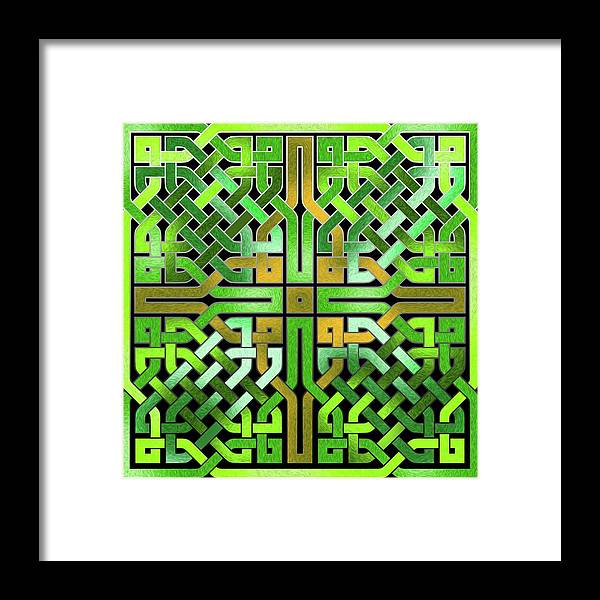 Green Celtic Knot - Framed Print