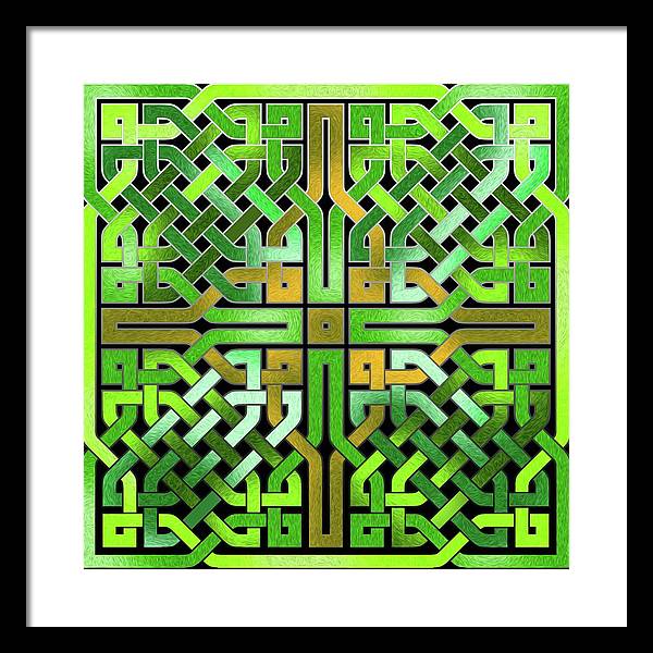 Green Celtic Knot - Framed Print