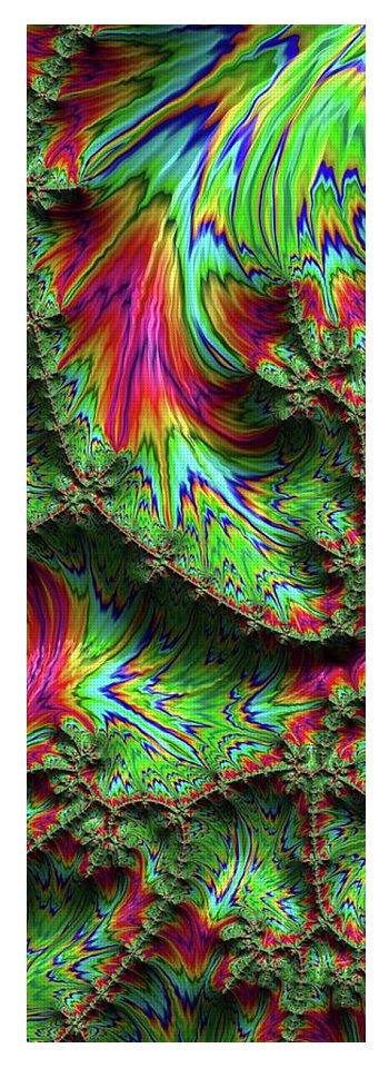 Green Feather Fractal - Yoga Mat