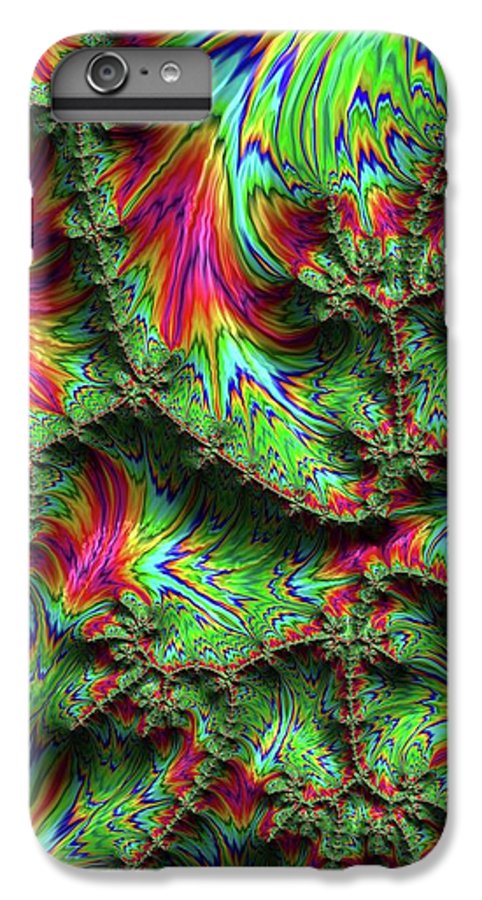 Green Feather Fractal - Phone Case