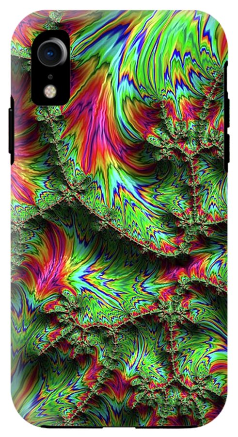 Green Feather Fractal - Phone Case