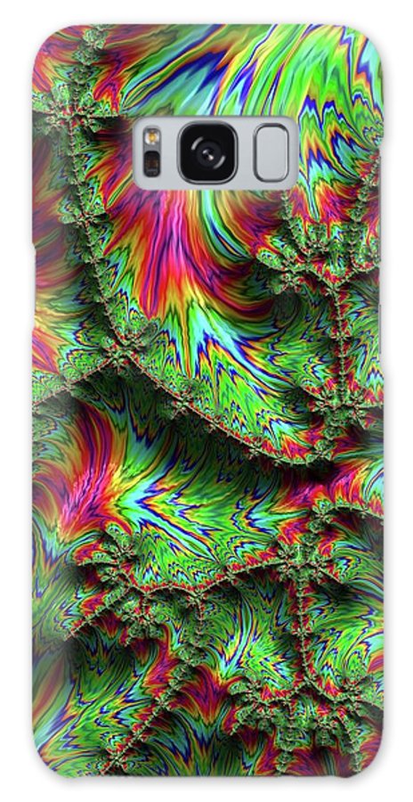 Green Feather Fractal - Phone Case