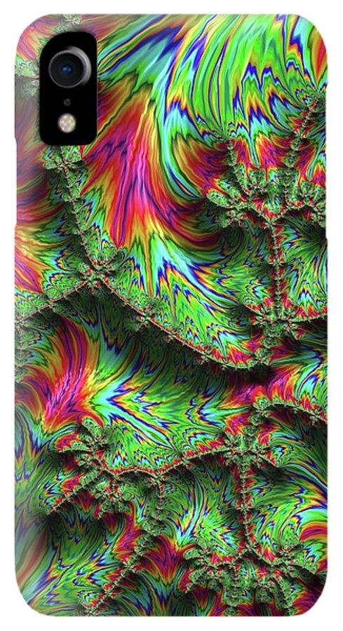 Green Feather Fractal - Phone Case