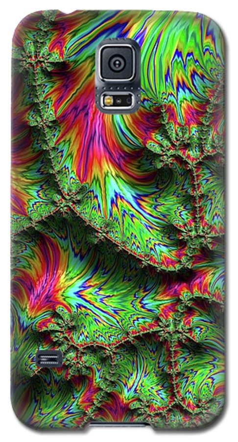 Green Feather Fractal - Phone Case