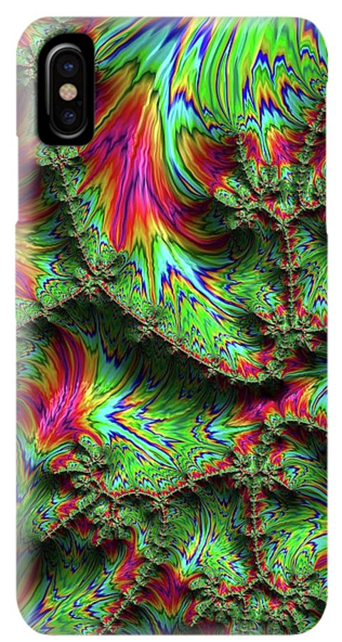 Green Feather Fractal - Phone Case