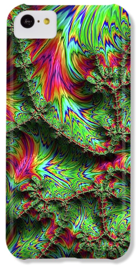 Green Feather Fractal - Phone Case