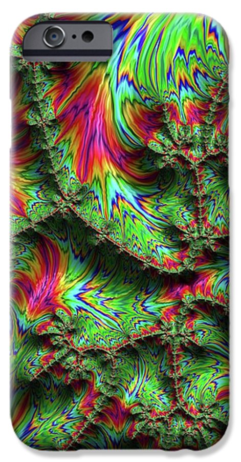 Green Feather Fractal - Phone Case