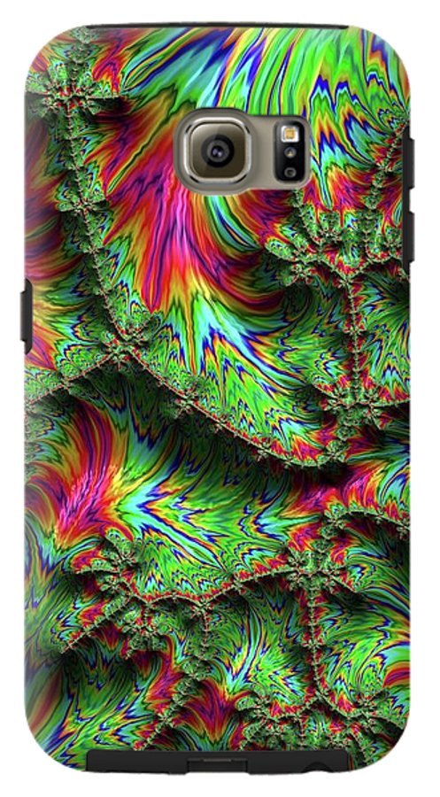 Green Feather Fractal - Phone Case
